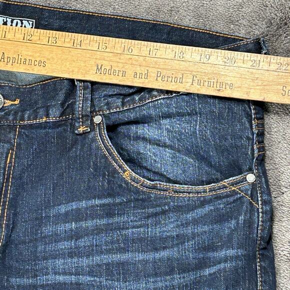 Affliction Ace Jeans Men’s 42x34 Blue Denim Straight Embroidered Jeans - Picture 8 of 15